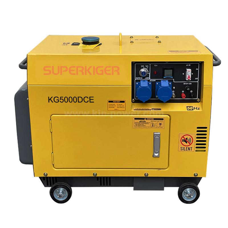KG5000DCE 5kw diesel silent generator